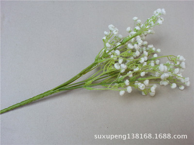 優(yōu)質(zhì)7叉滿天星仿真花 普寧廠家直銷，全網(wǎng)底價(jià)批發(fā)